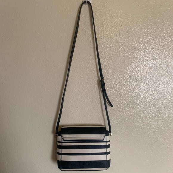 (SOLD) Kate Spade Black & White Stripe Purse - Picture 2 of 5